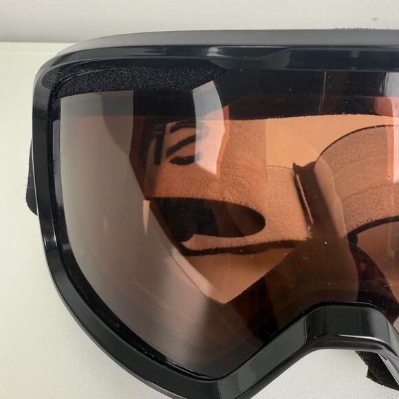 Smith Optics Ski Snowboarding Goggles Orange Yellow Tinted Lens Black Strap - Picture 3 of 6